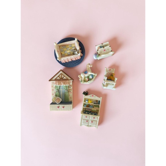 Avon Other - Vintage Avon Victorian Memories Nursery Set - Miniature Dollhouse Furniture
